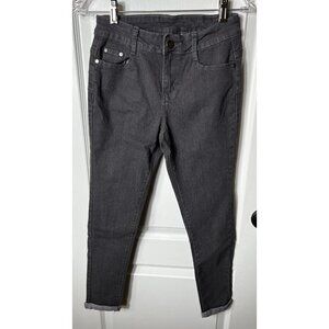 Bob Jeans juniors 5/6‎ Short Jeans Or Capris Small Cuffs Black 5 Pocket